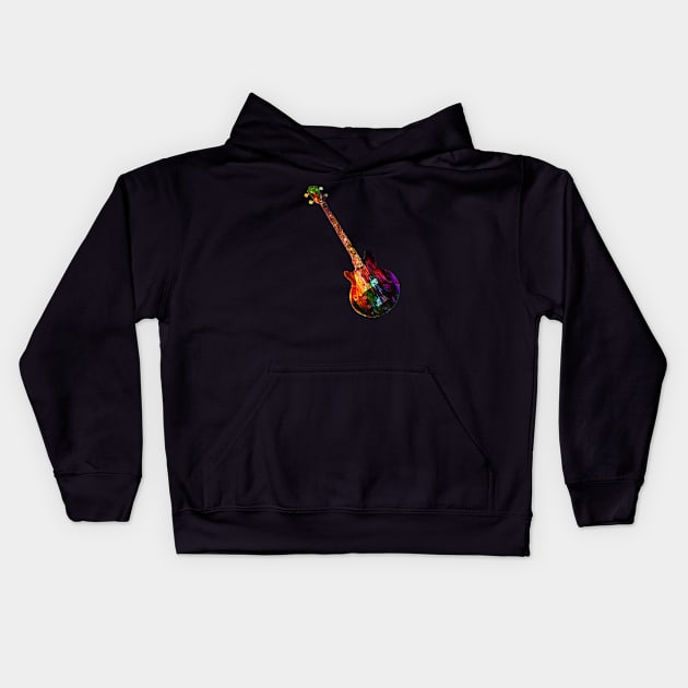 guitar electro Kids Hoodie by MARK ASHKENAZI